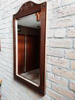 Fraai spiegel met degelijke donkere lijst, Huis en Inrichting, Woonaccessoires | Spiegels, Ophalen, Zo goed als nieuw, Rechthoekig
