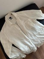 Witte BOSS Linnen Overhemd - Maat M, Kleding | Heren, Overhemden, Verzenden, Zo goed als nieuw, Wit, Halswijdte 39/40 (M)