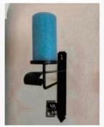 Brocante oude muurlantaarn, binnen of buiten, zonder kaars, Diversen, Kerst, Ophalen of Verzenden, Zo goed als nieuw, X, X