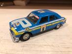 1:43 Oude Peugeot 504 Tour de France Solido Blauw, Hobby en Vrije tijd, Modelauto's | 1:43, Ophalen of Verzenden, Gebruikt, Auto