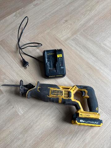 Stanley Reciprozaag 18V - Incl. Accu & Lader beschikbaar voor biedingen