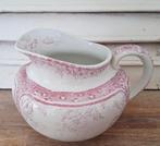 Prachtige antieke kan, roze, vogels, Lunéville, Printanier, Antiek en Kunst, Ophalen of Verzenden