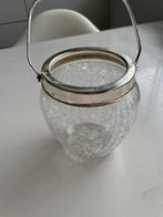 Vintage Glazen IJsemmer met Zilver Handvat, Ophalen of Verzenden