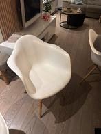 6 Witte Eetkamerstoelen - Stijlvol en Comfortabel, Huis en Inrichting, Stoelen, Ophalen, Kunststof, Gebruikt, Wit