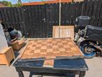 geloogd eikenhouten tafel, Ophalen
