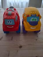 2 Tonka Auto's - Brandweer & Schoolbus, Kinderen en Baby's, Speelgoed | Speelgoedvoertuigen, Ophalen, Zo goed als nieuw