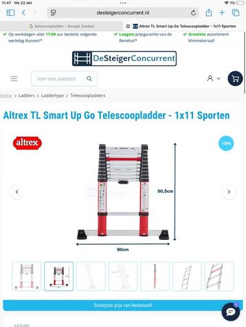 Gezocht: telescoopladder. beschikbaar voor biedingen