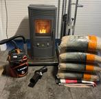 PelletKachel Edilkamin junior + 4 zakken pellets + stofz, Ophalen, Overige brandstoffen, Zo goed als nieuw, Pelletkachel