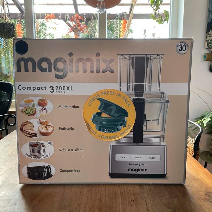 Magimix 3200XL Keukenmachine + Citruspers - Zo Goed Als Nieu, Witgoed en Apparatuur, Keukenmixers, Zo goed als nieuw, 2 tot 3 liter
