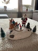Schaatsbaan met een . Rendier en een kerstman, Diversen, Verzenden, Zo goed als nieuw