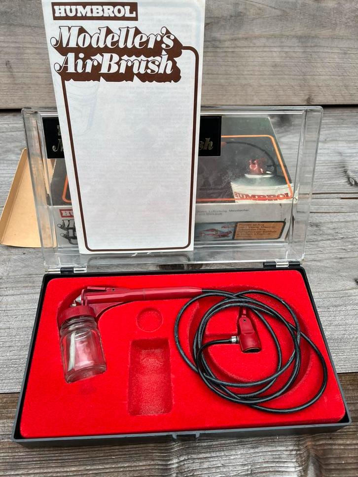 Humbrol Airbrush set compleet vintage, Hobby en Vrije tijd, Modelbouw | Radiografisch | Auto's, Zo goed als nieuw, Onderdeel, Overige schalen