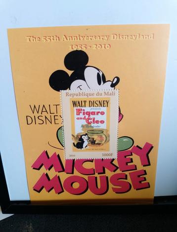 Disneyland 55th Anniversary Mali Stamp - Figaro & Cleo beschikbaar voor biedingen