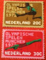 Nederland - 2x Olympische Spelen Munchen 1972, Postzegels en Munten, Postzegels | Thematische zegels, Verzenden, Gestempeld, Sport