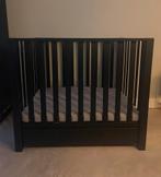 Zwarte Box Casper met lade, matras en boxkleden, Ophalen, Gebruikt, In hoogte verstelbaar, Rechthoekig