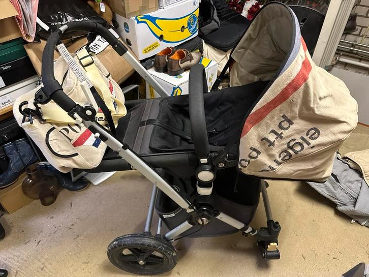 Bugaboo cameleon, Kinderen en Baby's, Kinderwagens en Combinaties, Gebruikt, Combiwagen, Bugaboo, Met reiswieg, Verstelbare duwstang