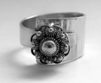 Koopje! Trendy zeeuws zilveren ring, P. Minderhoud, incl ver, Sieraden, Tassen en Uiterlijk, Ringen, Verzenden