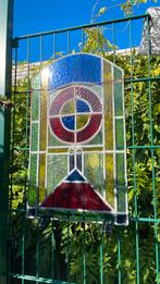 Glas in lood raam nieuw 51x32cm., Antiek en Kunst, Curiosa en Brocante, Ophalen