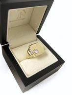 Gouden Heren Pink Ring 0.5 ct Briljant Geslepen Diamant