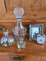 Glazen karaf of decanteerkaraf, typisch gebruikt, Antiek en Kunst, Antiek | Glas en Kristal, Ophalen of Verzenden