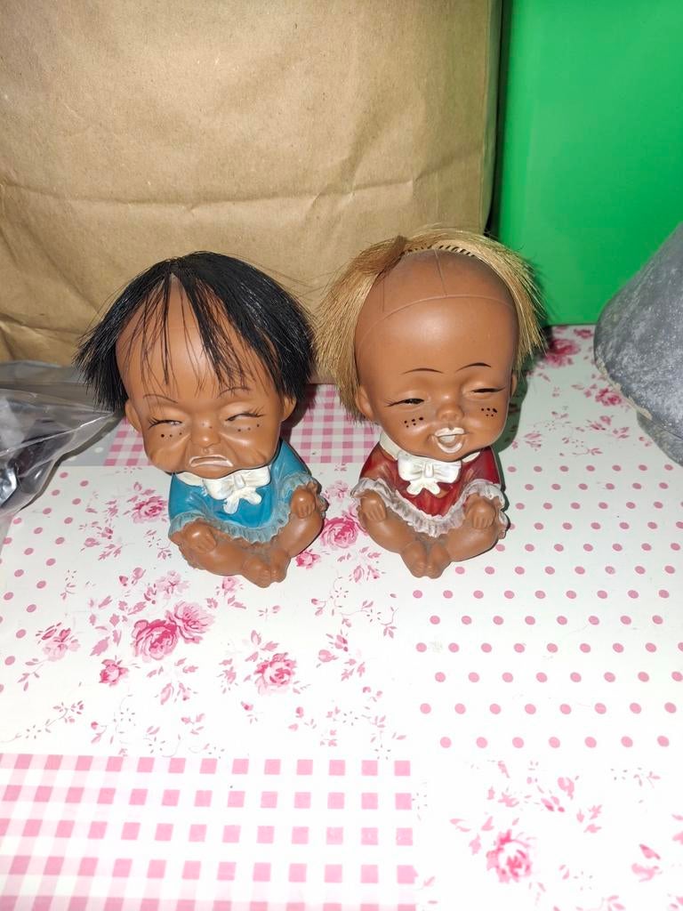 Oude Japanse Kokeshi Poppetjes Set, Ophalen of Verzenden