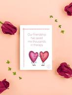 Handdrawn unique love/friendship card therapie, Verzenden, Nieuw