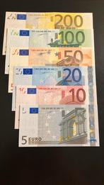 Set Euro’s Nederland - €5 t/m €200 - aUNC, Euro's, Ophalen of Verzenden