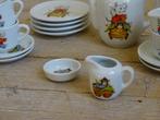 Kinderserviesje D.E., OLLE EN APPIE (Jet),  als nieuw, Ophalen of Verzenden, Zo goed als nieuw, Porselein, Compleet servies