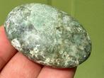 Groene Heulandiet met Stilbiet handsteen mineralen, Ophalen of Verzenden, Mineraal