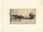 Sir Francis Seymour Haden "Landschap met Brug en Visser", Ophalen