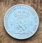 1 gulden 1860 Willem III, Postzegels en Munten, Munten | Nederland, Ophalen, 1 gulden, Koning Willem III, Zilver