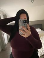 Velvet Rood Shirt Lange Mouw, Kleding | Dames, T-shirts, Verzenden, Maat 42/44 (L), Zo goed als nieuw, Lange mouw