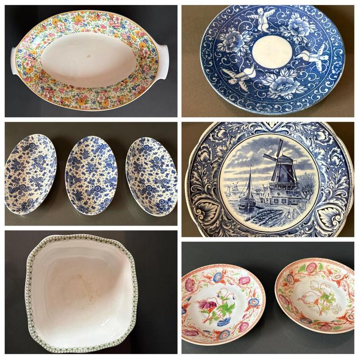 Divers antiek porselein / aardewerk, Antiek en Kunst, Antiek | Porselein, Ophalen
