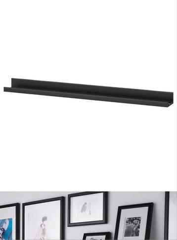 MOSSLANDA Schilderijenplank, zwart, 115 cm beschikbaar voor biedingen