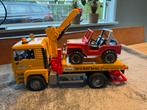 Bruder MAN TGA Takelwagen met Jeep, Kinderen en Baby's, Speelgoed | Speelgoedvoertuigen, Ophalen of Verzenden, Zo goed als nieuw