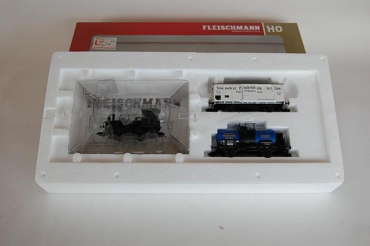 FLEISCHMANN 48 1212., Hobby en Vrije tijd, Modeltreinen | H0, Zo goed als nieuw, Treinset, Gelijkstroom, Fleischmann, Analoog