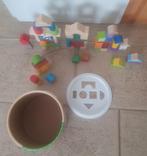 Mini matters toys houten blokken ton met 60 blokken, Ophalen of Verzenden, Zo goed als nieuw, Overige merken