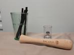 BACARDI MOJITO glas en accessoires, Ophalen of Verzenden, Zo goed als nieuw, Borrel- of Shotglas