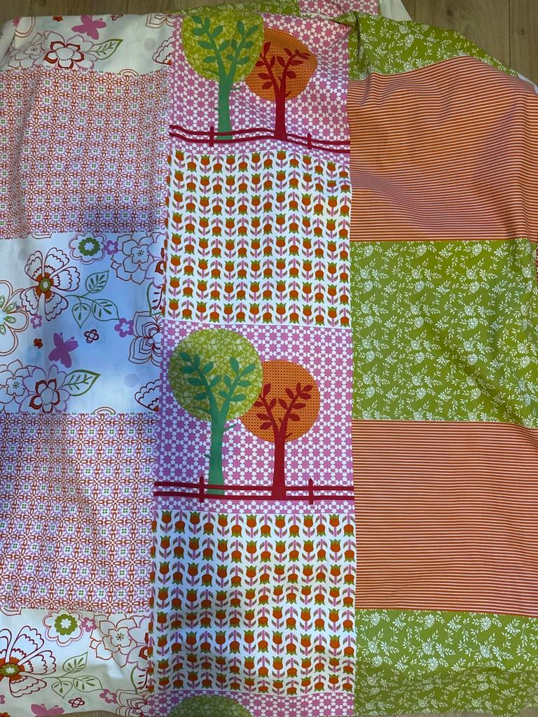 Verduisterende kinderkamer gordijnen + gebogen rails (168cm), Ophalen, 200 cm of meer, Zo goed als nieuw, Overige kleuren