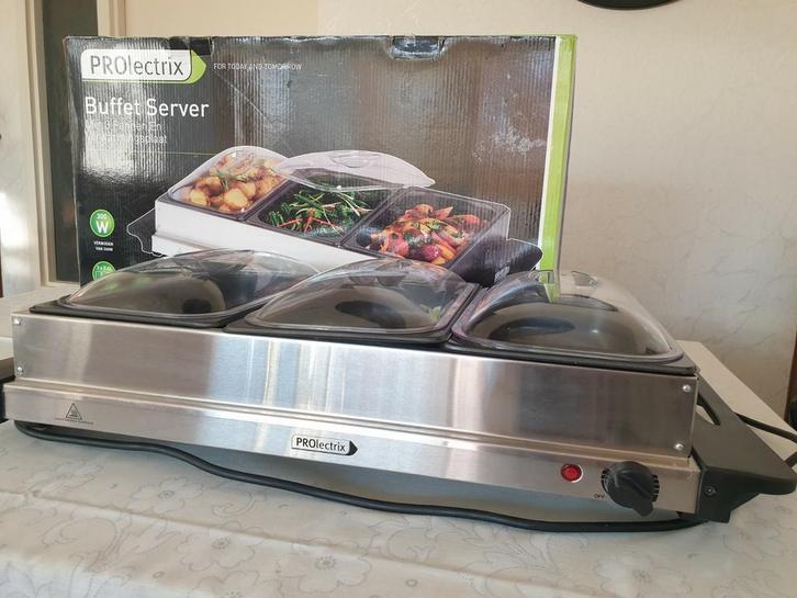 PROLectrix Buffet Server (buffetwarmhouder), Huis en Inrichting, Keuken | Keukenbenodigdheden, Zo goed als nieuw, Ophalen