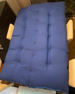 Bedbank z.g.a.n matras 200x130cm, Ophalen, Blauw, Tweepersoons, Zo goed als nieuw
