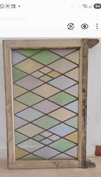 Prachtig glas in loodraam uit boerderij uit de Hoekse Waard., Ophalen, Gebruikt, Glas in lood