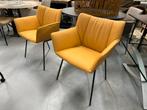 2 Nieuw Label Gustav eetkamerstoel RIO leer Design stoel