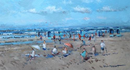 VAN NOORT , ZONNIG ZANDVOORT, Antiek en Kunst, Kunst | Schilderijen | Klassiek, Ophalen of Verzenden