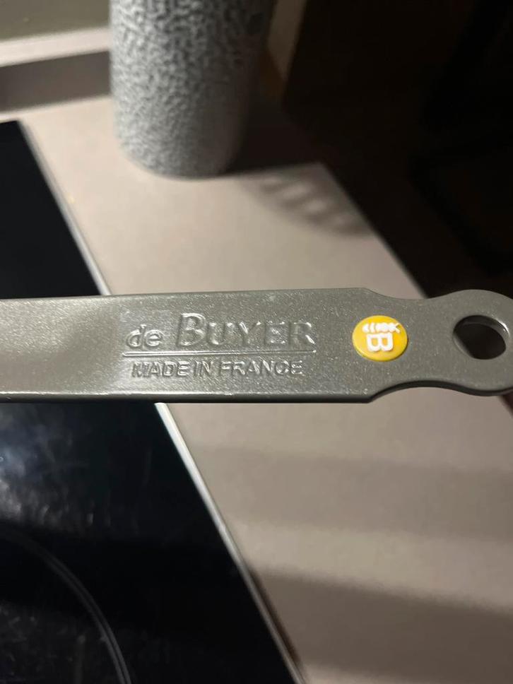 De Buyer Franse Wok Pan 28cm, Huis en Inrichting, Keuken | Potten en Pannen, Gebruikt, Wok, Overige materialen, Ophalen