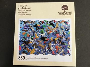Houten Engelse Wentworth Puzzel  Raining Cats and Dogs 330 s beschikbaar voor biedingen