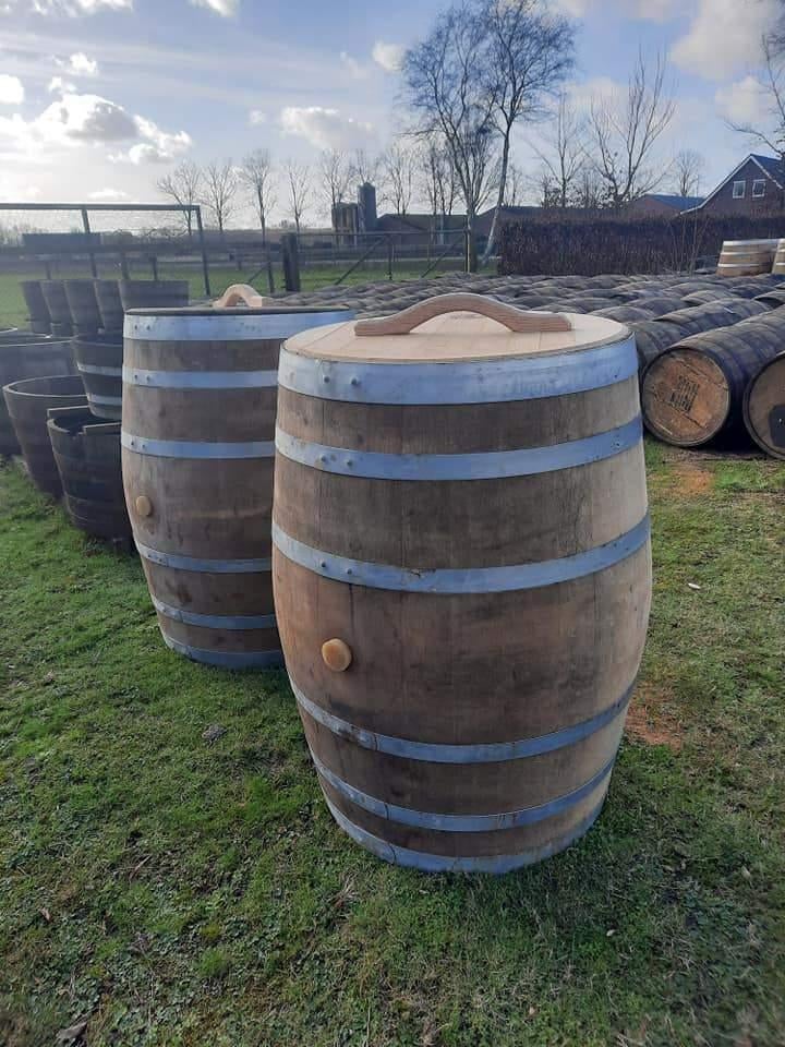 origineel wijnvat 300 liter / IJsbad / Dompelbad / Wim Hof, Tuin en Terras, Regentonnen, Nieuw, Hout, 150 liter of meer, Ophalen