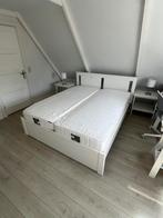 IKEA Songesand bed compleet 160x200, Ophalen, Wit, Tweepersoons, 200 cm