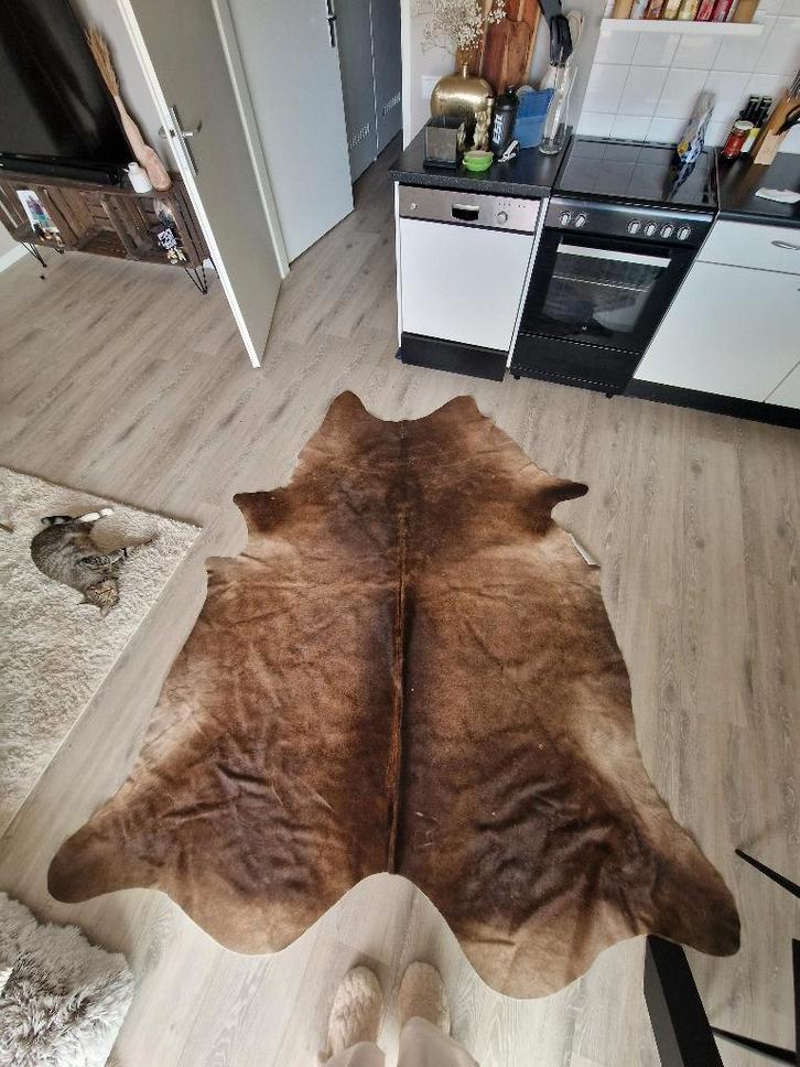 koeien vloerkleed, Huis en Inrichting, Stoffering | Tapijten en Kleden, Gebruikt, 100 tot 150 cm, 150 tot 200 cm, Overige vormen