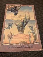 Oude drank kaart Rotterdamsche Lloyd, Ophalen of Verzenden, Motorboot, Kaart, Foto of Prent