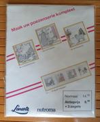 vintage lanarte borduurpakket 4x poezen uit 1988, Verzenden, Nieuw, Handborduren, Borduurpakket